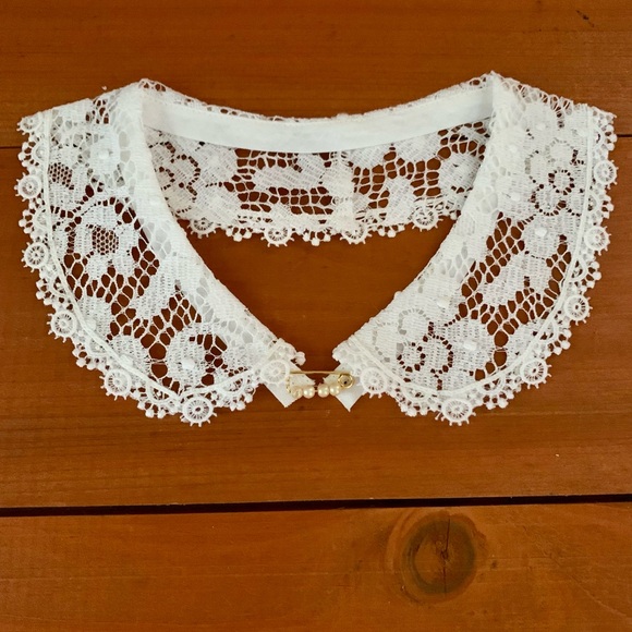 Vintage European Lace & Crochet Retro Collars Detachable Removable (Lot Of 4) - Picture 3 of 10